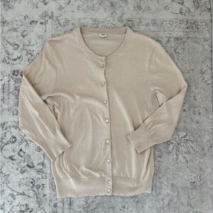 J. Crew Women's Beige Cardigan Sweater